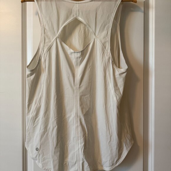 lululemon athletica "Sculpt" Tank White Size 10 - Picture 2 of 3